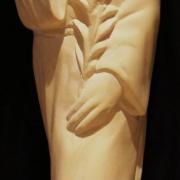 St joseph sculpture sur pierre demi relief 24