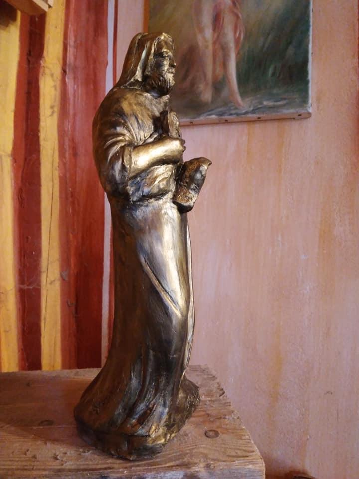 St luc sculpture en terre cuite de jean joseph chevalier 1
