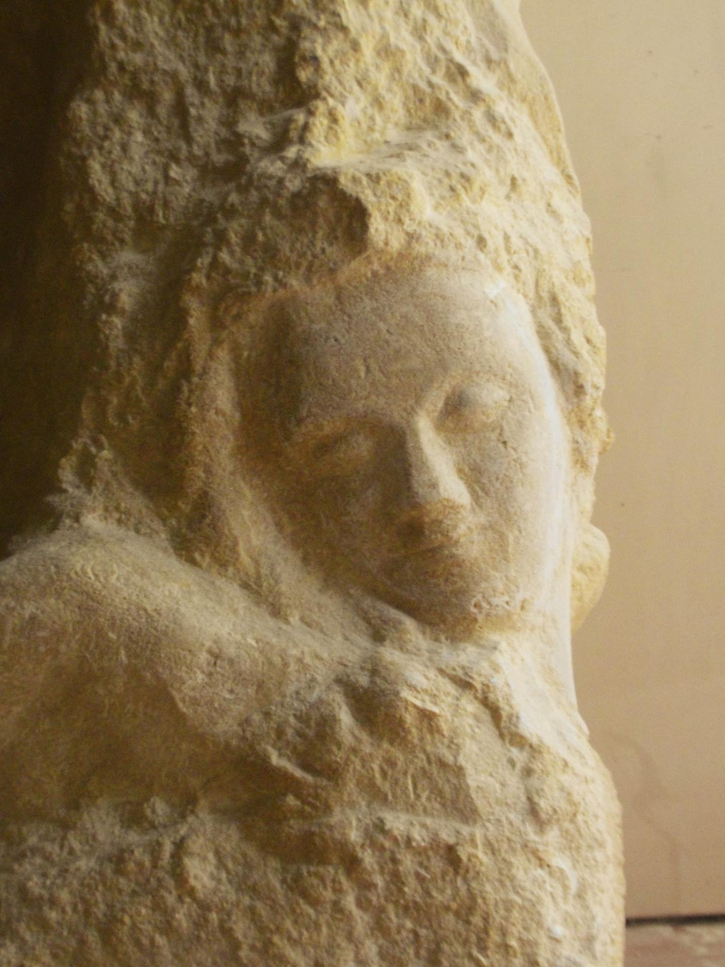 St matthieu sculpture en pierre 1 2m 49